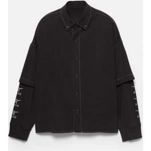 Stwd By Pleasures Overhemd Met Dubbele Mouw