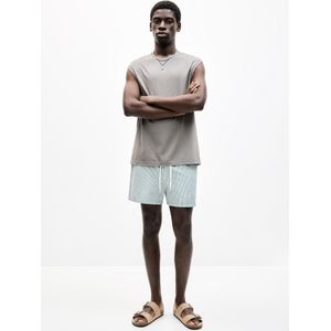 Seersucker Zwembroek Met Strepen