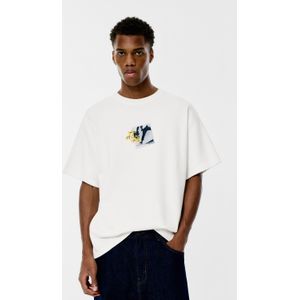 Geborduurde Sweater Met Korte Mouw