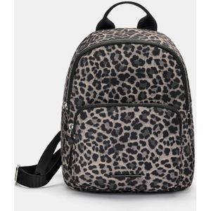 Nylon Rugzak Met Panterprint