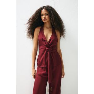 Pareo Haltertop Met Knoop