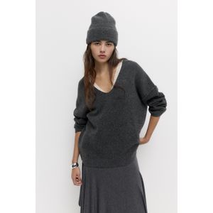 Zachte Tricot Trui Met V-Hals