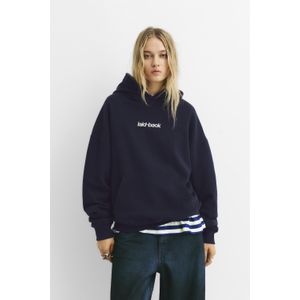 Blauwe Hoodie Met Tekst