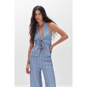 Haltertop Met Structuur