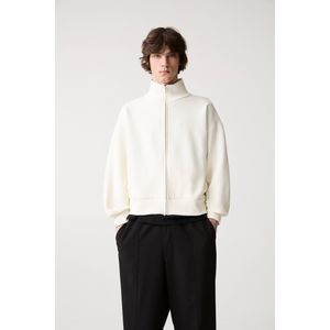 Cropped Sweater Met Rits