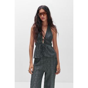 Haltertop Met Structuur