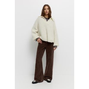 Corduroy Broek Met Wijde Pijpen