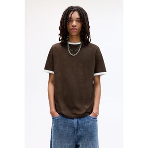 T-Shirt Met Korte Mouw En Combi Bies