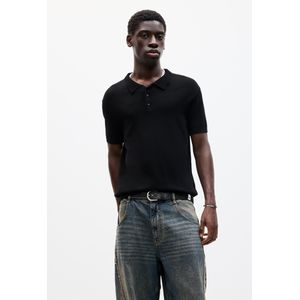 Tricot Polo Met Korte Mouw