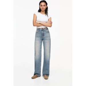 Straight Jeans Met Hoge Taille