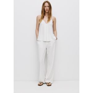 Top Van Linnenmix Met Bandjes