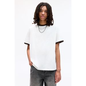 T-Shirt Met Korte Mouw En Combi Bies