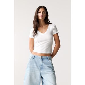 T-Shirt Met V-Hals
