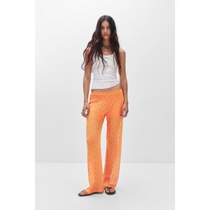 Kanten Broek Met Wijde Pijpen