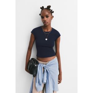 Getailleerd T-Shirt Met Korte Mouw