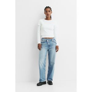 Rechte Jeans Met Gekruiste Taille