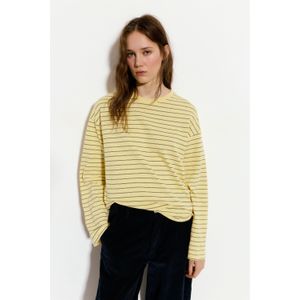 Geel Gestreept T-Shirt