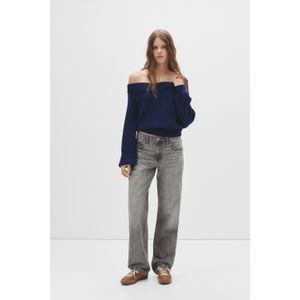 Straight Jeans Met Halfhoge Taille