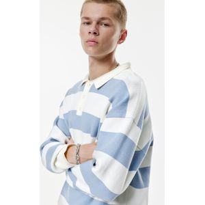 Gestreepte Polo Met Lange Mouw