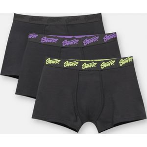 3-Pack Zwarte Felle Stwd Boxershorts