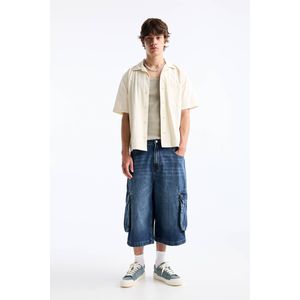 Super Baggy Denim Bermuda