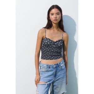 Top Met Bandjes En Bloemen