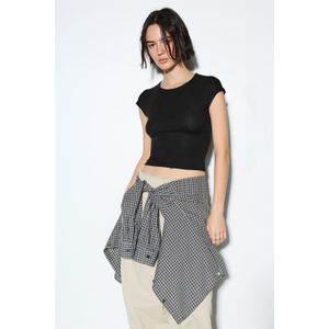 Getailleerd T-Shirt Met Korte Mouw