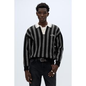 Gestreepte Tricot Polo