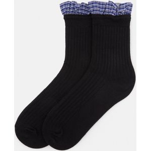 Sokken Met Stofcombinatie