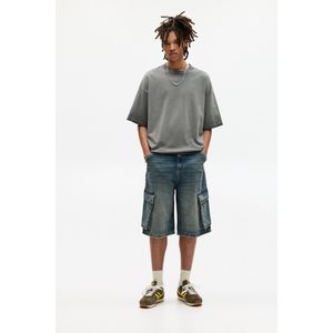 Stwd Skater Denim Cargo Bermuda