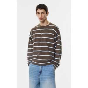 Gestreept T-Shirt Met Lange Mouw