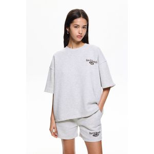 'Run & Brunch' Sweater Met Korte Mouw
