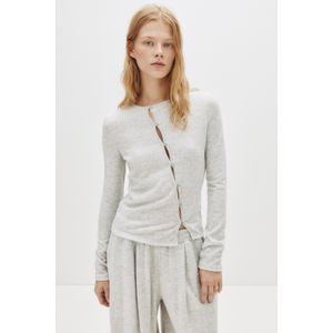 Soft Touch - T-shirt - Lange Mouwen - Met Knopen - Ronde Hals