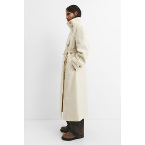 Lange Zwierige Trenchcoat Met Riem