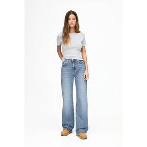 Straight Jeans Met Hoge Taille