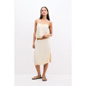 Rok In Lingerielook Met Kanten Detail
