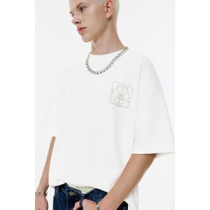 Sweater Met Print En Korte Mouw