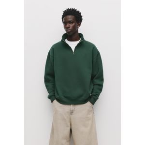 Basic Sweater Met Ritskraag