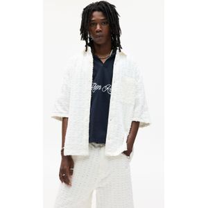 Overhemd Met Korte Mouwen En Structuur