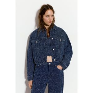 Denim Jack Met Textuur