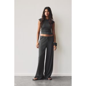 Wide Leg Mousseline Broek