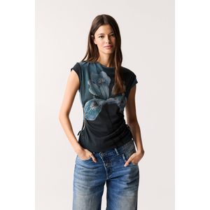 Tule T-Shirt Met Bloem