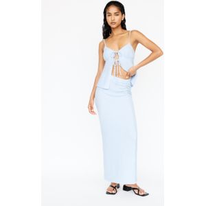 Halflange Rok Met Geplooide Taille