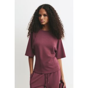 Sweater Met Korte Mouw En Modal