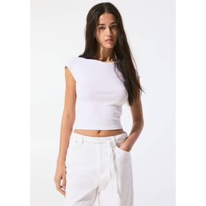 Strak T-Shirt Met Wijde Mouwen