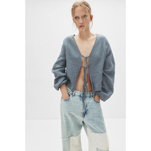 Blouse Met Pofmouw En Strikken