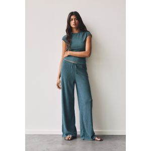 Wide Leg Mousseline Broek