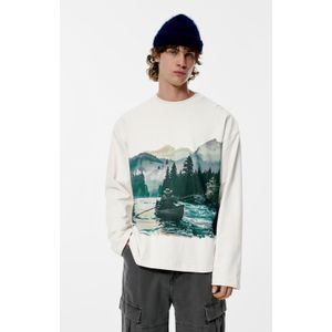 Witte Sweater Met Print