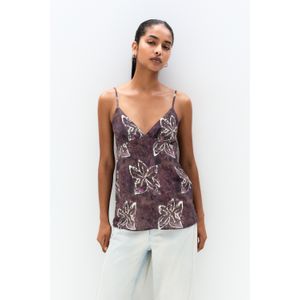 Top Met Bandjes En Bloemen