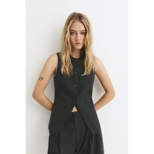 Lang Gilet Met Krijtstreep